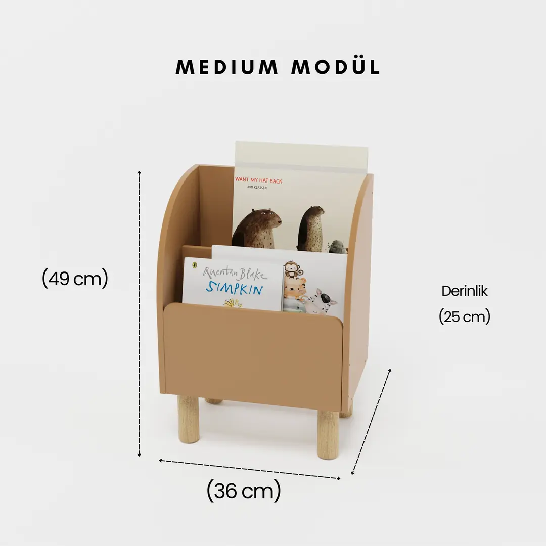 Montessori Dekoratif Kitaplık (Medium Boy)
