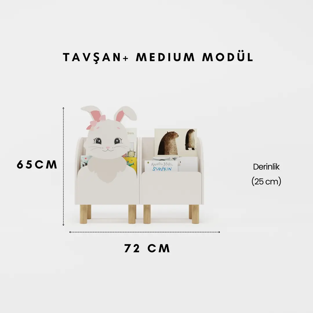 Montessori Tavşan Kitaplık