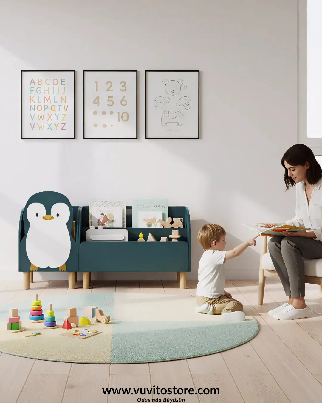 Penguen Montessori Kitaplık