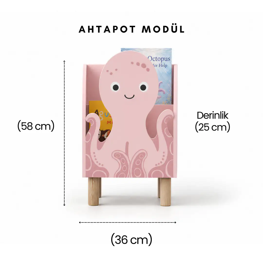 Ahtapot Montessori Kitaplık