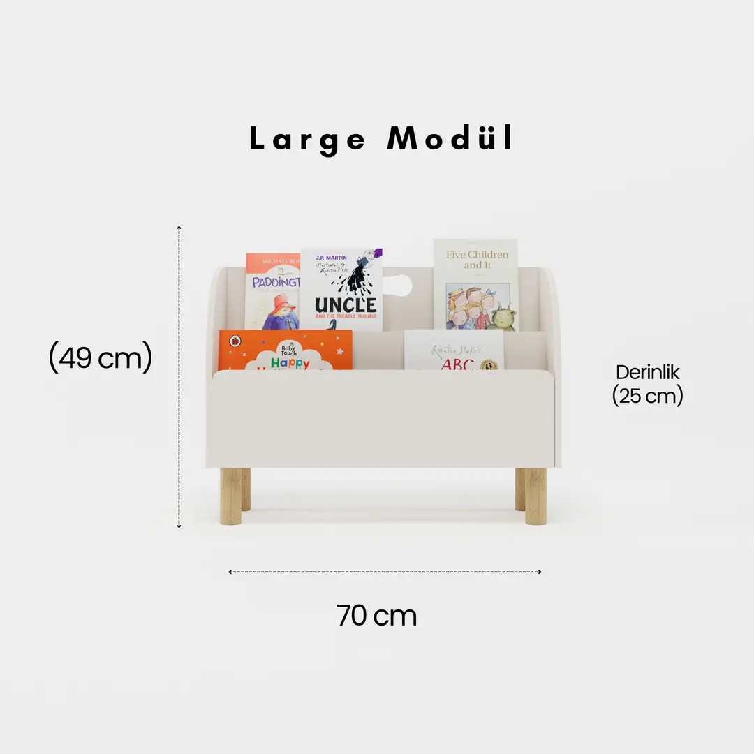 Montessori Dekoratif Kitaplık (Large Modül)