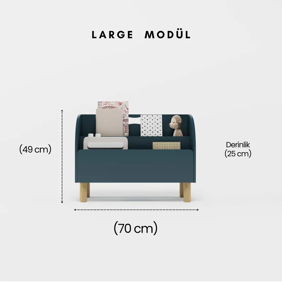 Montessori Dekoratif Kitaplık (Large Modül)
