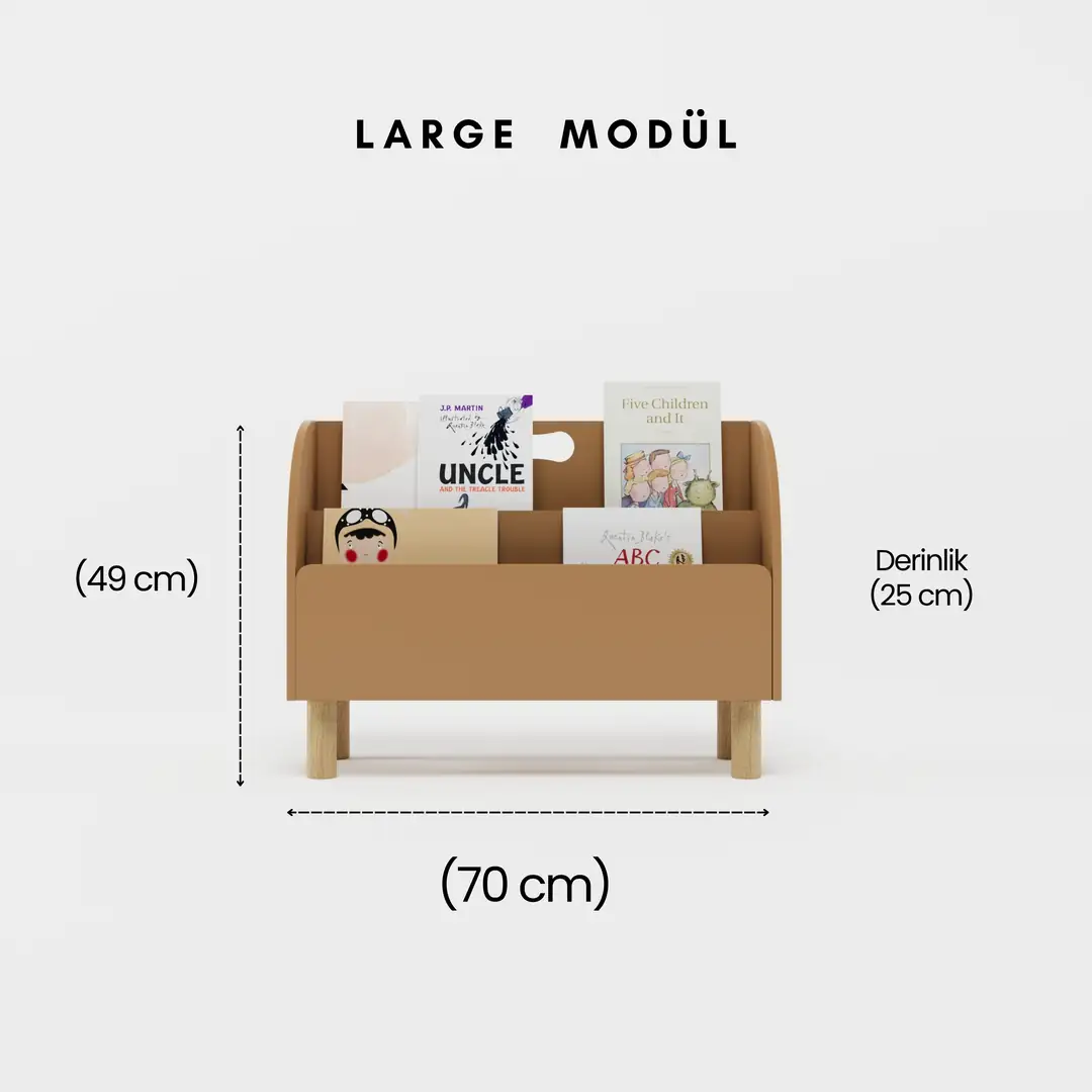 Montessori Dekoratif Kitaplık (Large Modül)