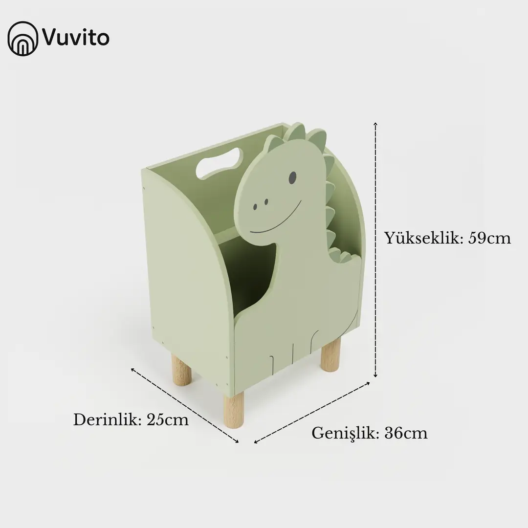 Montessori Dinozor Kitaplık