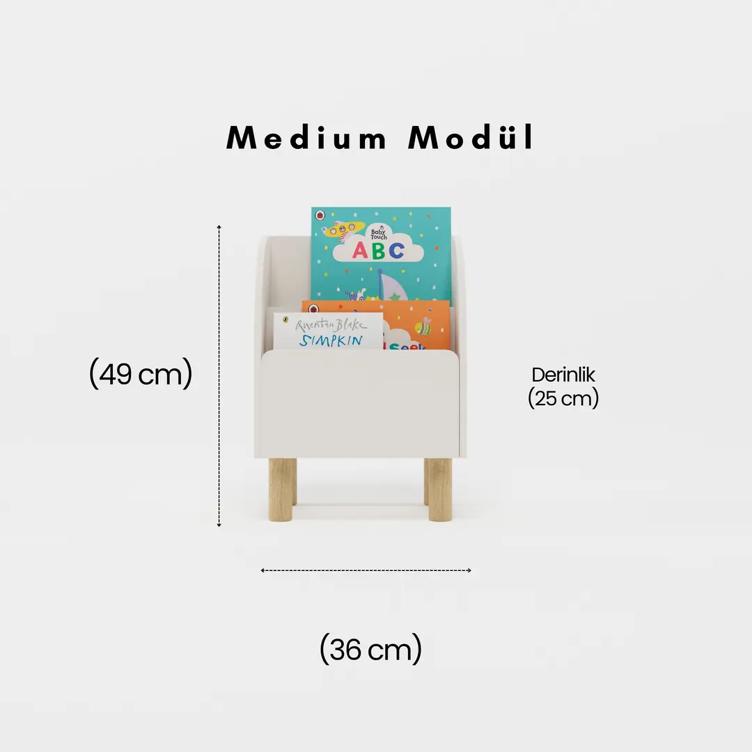 Montessori Dekoratif Kitaplık (Medium Boy)