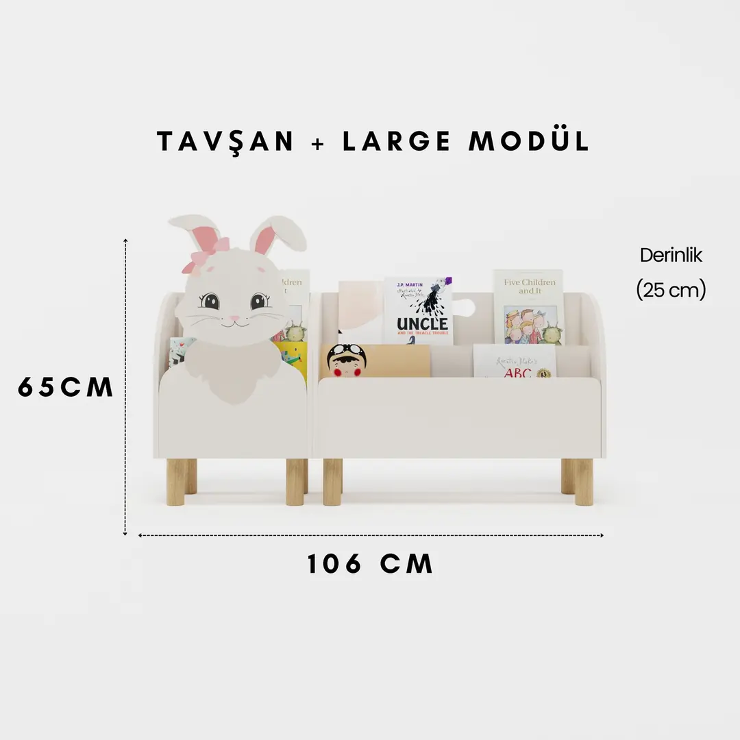 Montessori Tavşan Kitaplık