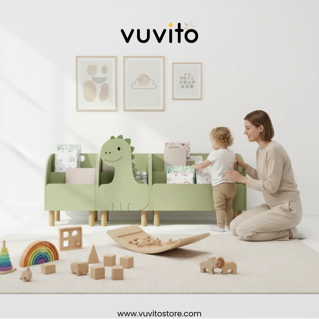 Montessori Dinozor Kitaplık